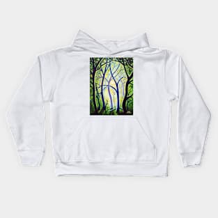 'THE TREES DANCE A BALLET IN HONOR OF THE SUN' Kids Hoodie